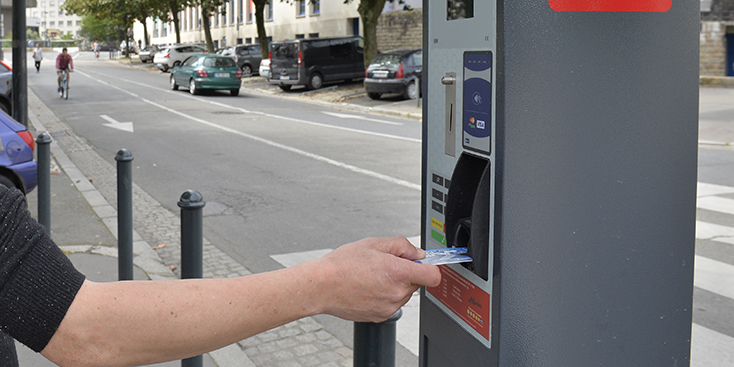 horodateur à carte bancaire